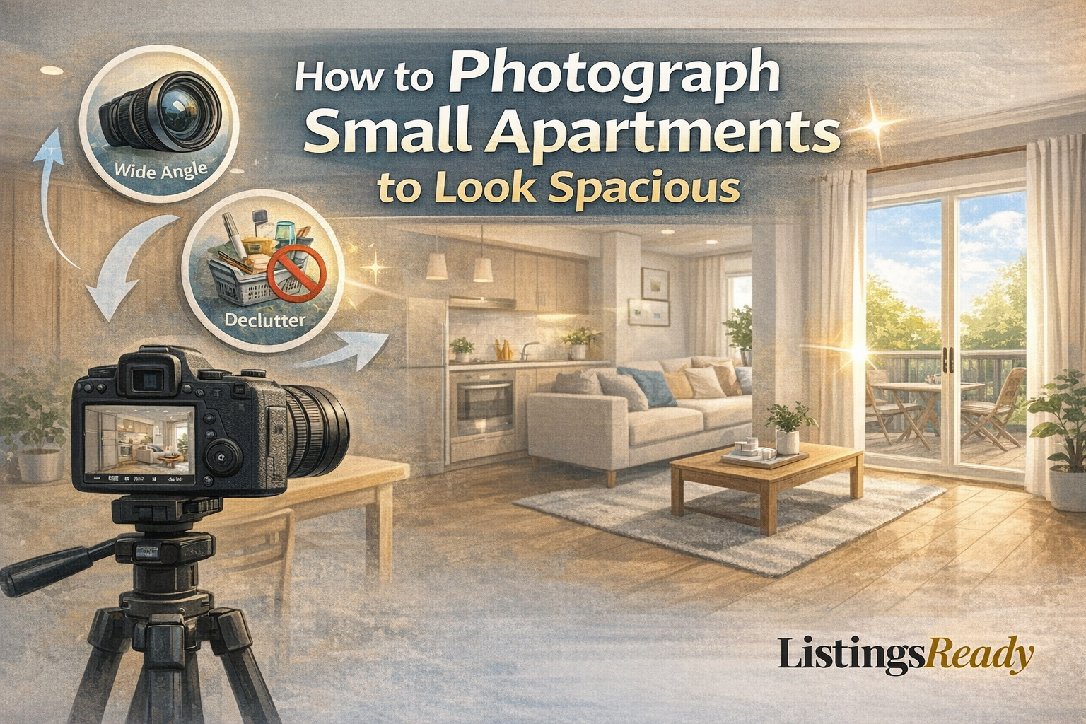How to Photograph Small Apartments to Look Spacious