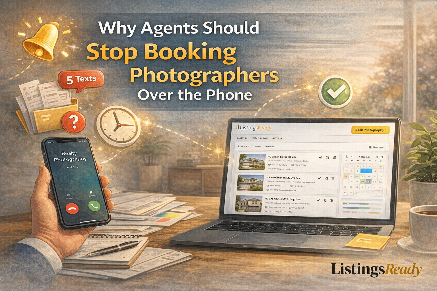 Why Agents Should Stop Booking Photographers Over the Phone